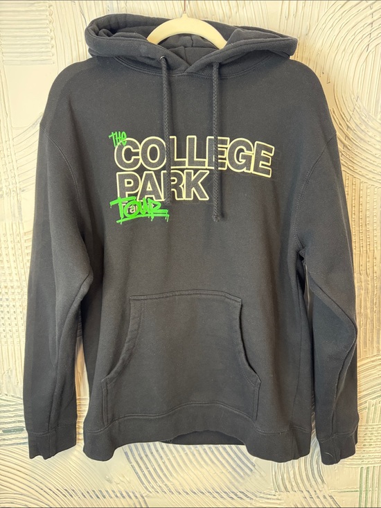 Unlisted Other - Juicy J College Park Tour Graphic Hoodie - Black with Neon Green Print